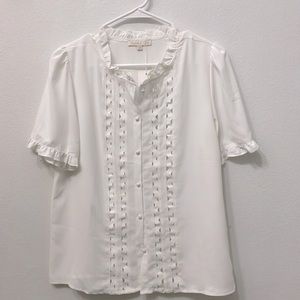 BNWT Parisian Blouse White S/M